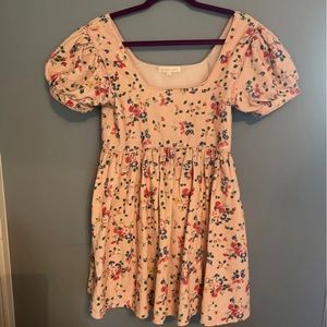 Loveshackfancy peach corduroy baby doll dress size 4